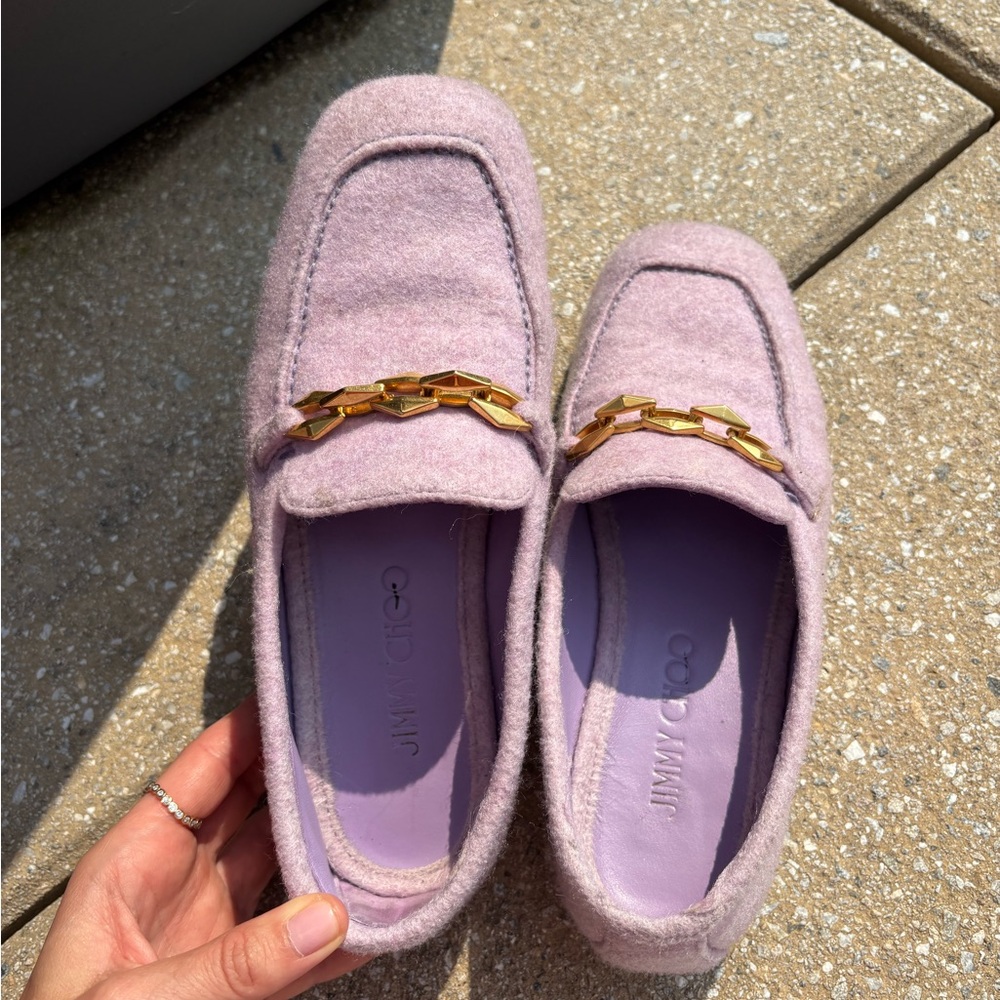 Jimmy Choo Lavendar Loafers